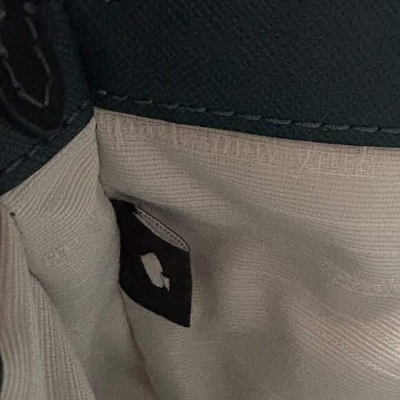 Kate Spade Double Up Patent Leather Crossbody Bag In Green & Teal Adj Strap - Picture 9 of 16